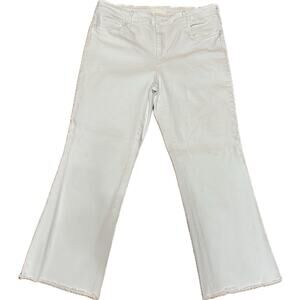 Kut from the Kloth Kelsey High Rise Ankle Flare White Jeans Size 12